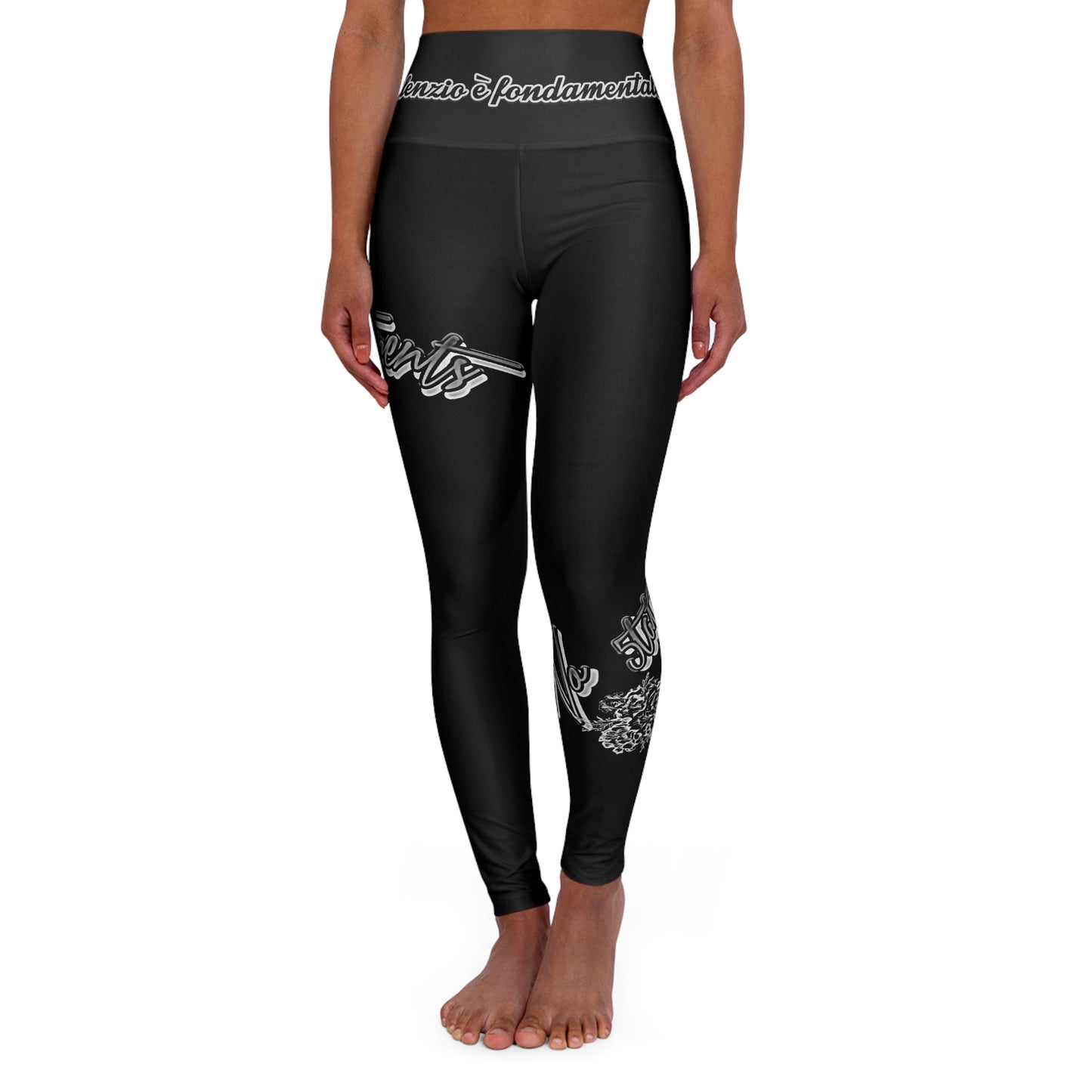 High Waisted Yoga Leggings (AOP)