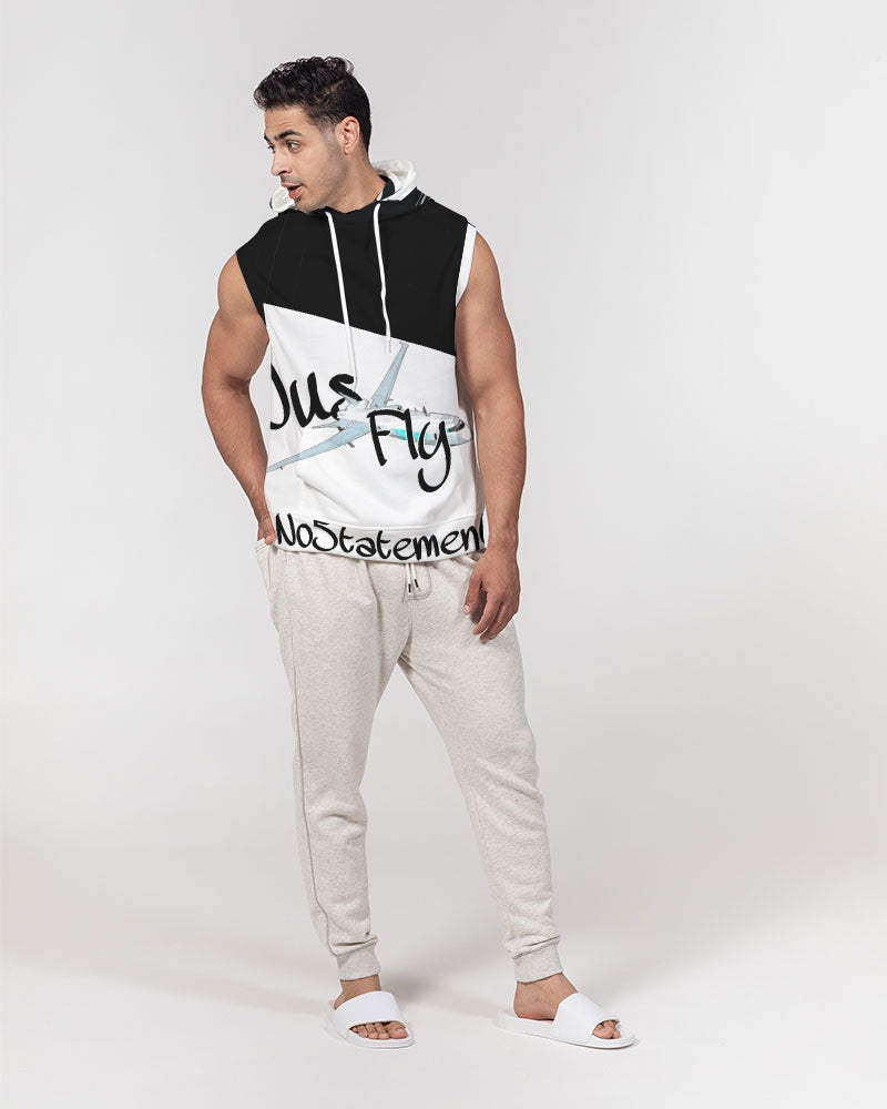 No5tatements JusFly Men's All-Over Print Heavyweight Sleeveless Hoodie