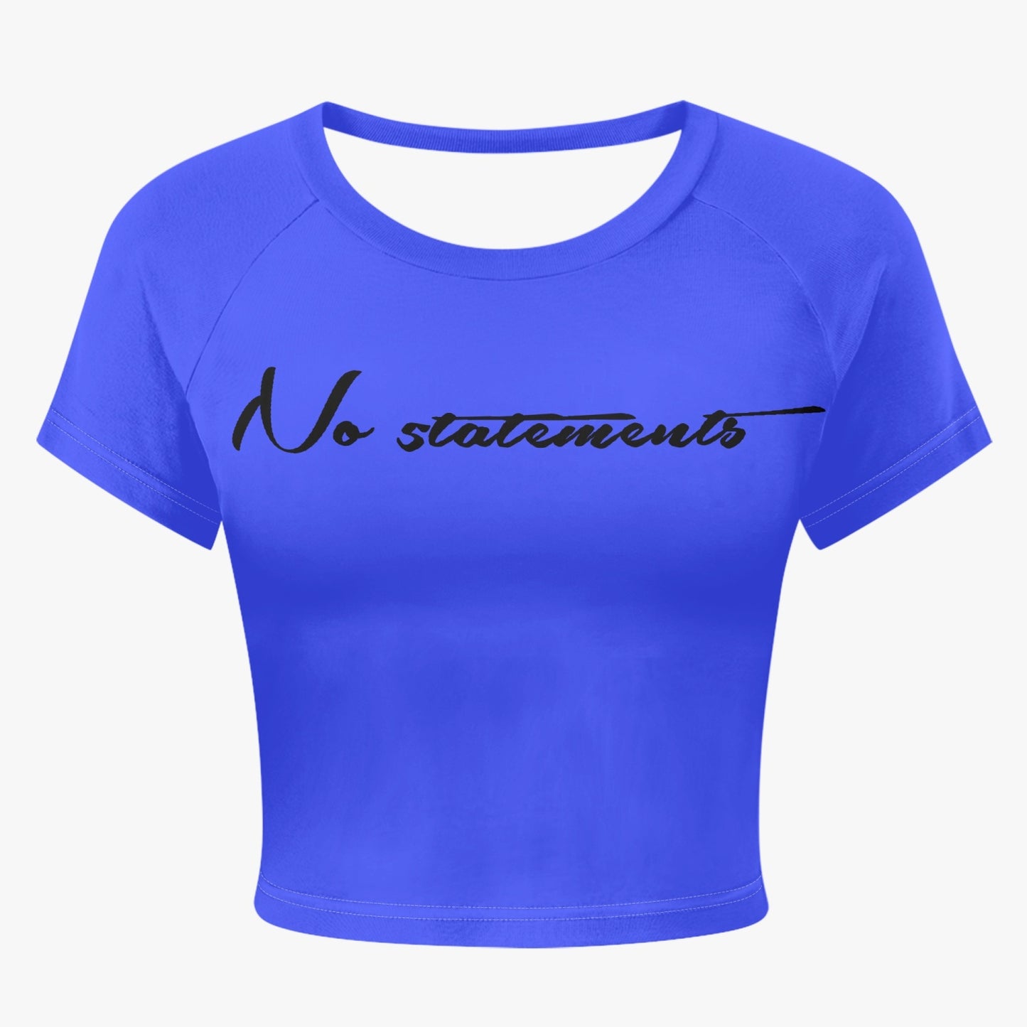 No5tatements Women's Fitted Crop Top Tee