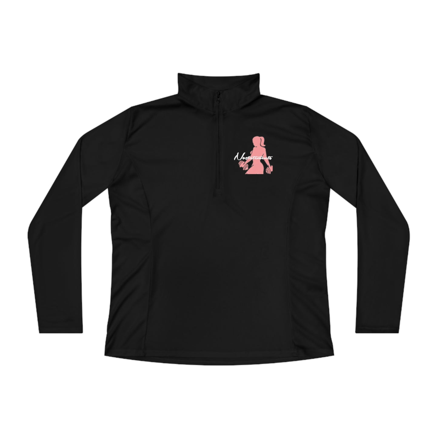 No5tatements Ladies "Gyms&Diamonds" Quarter-Zip Pullover