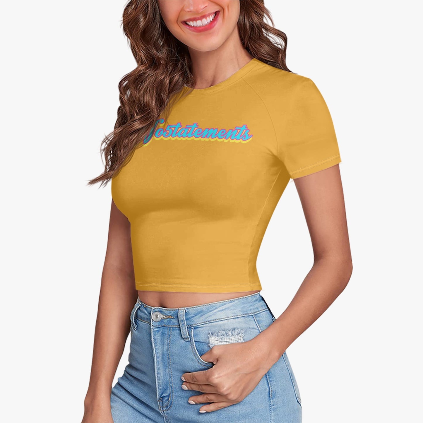 No5tatements Women's  Crop Tee