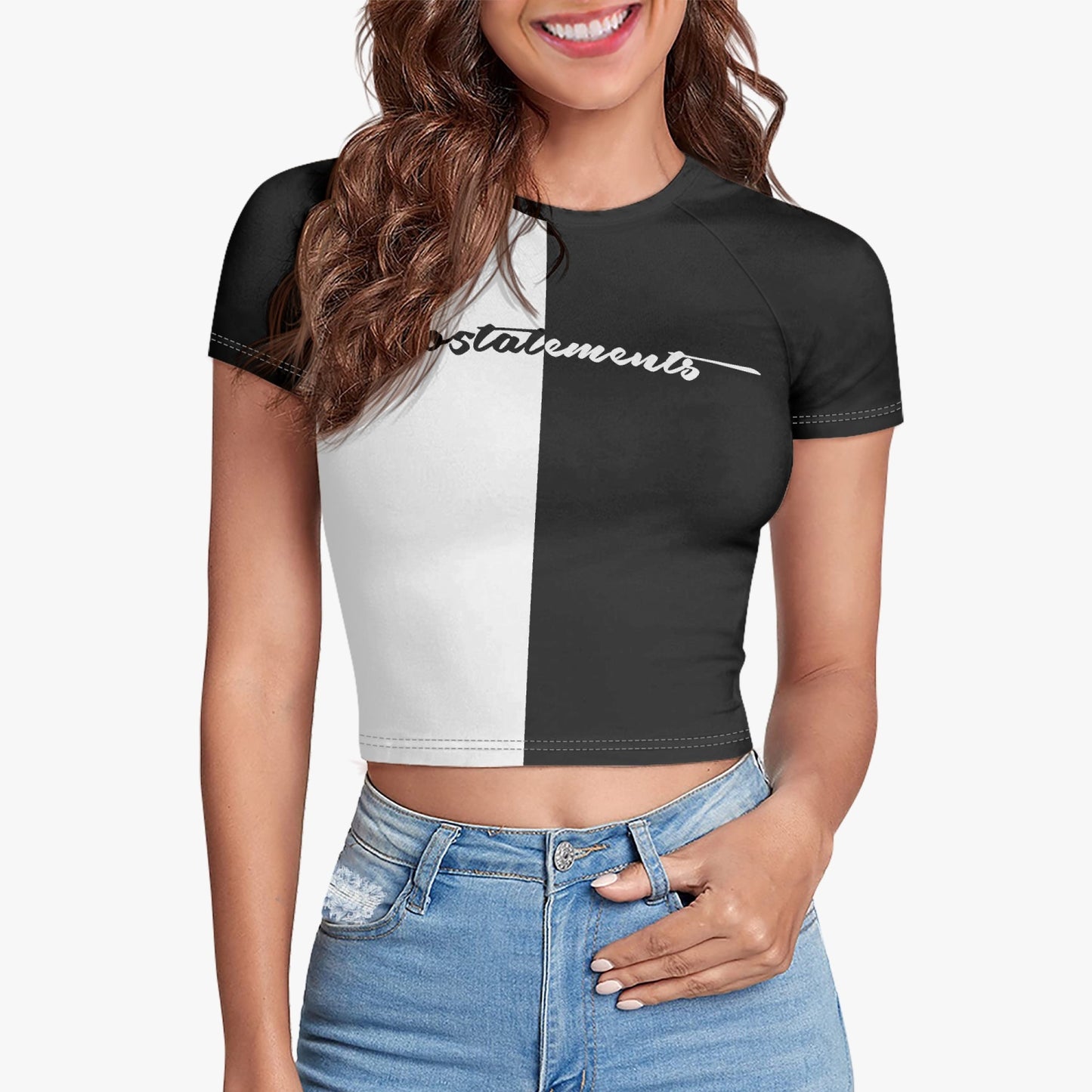 No5tatements Women's Crop Tee