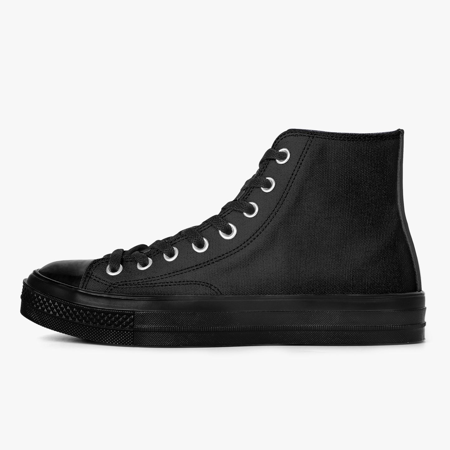 No5tatements High-Top Canvas Shoes - Black