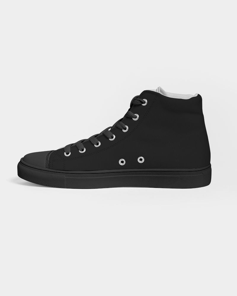 No5tatements JusFly Men's Hightop Canvas Shoe - Black