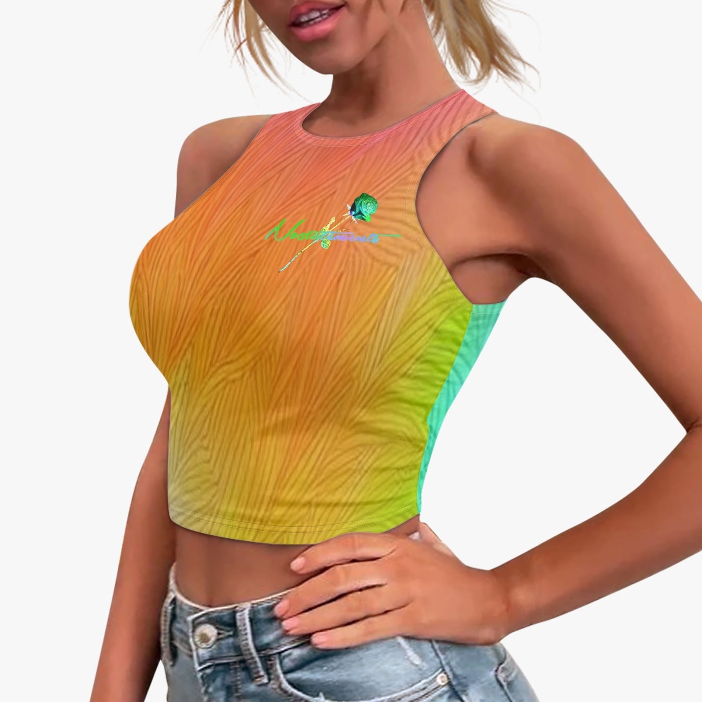 No5tatements Racer Crop Top