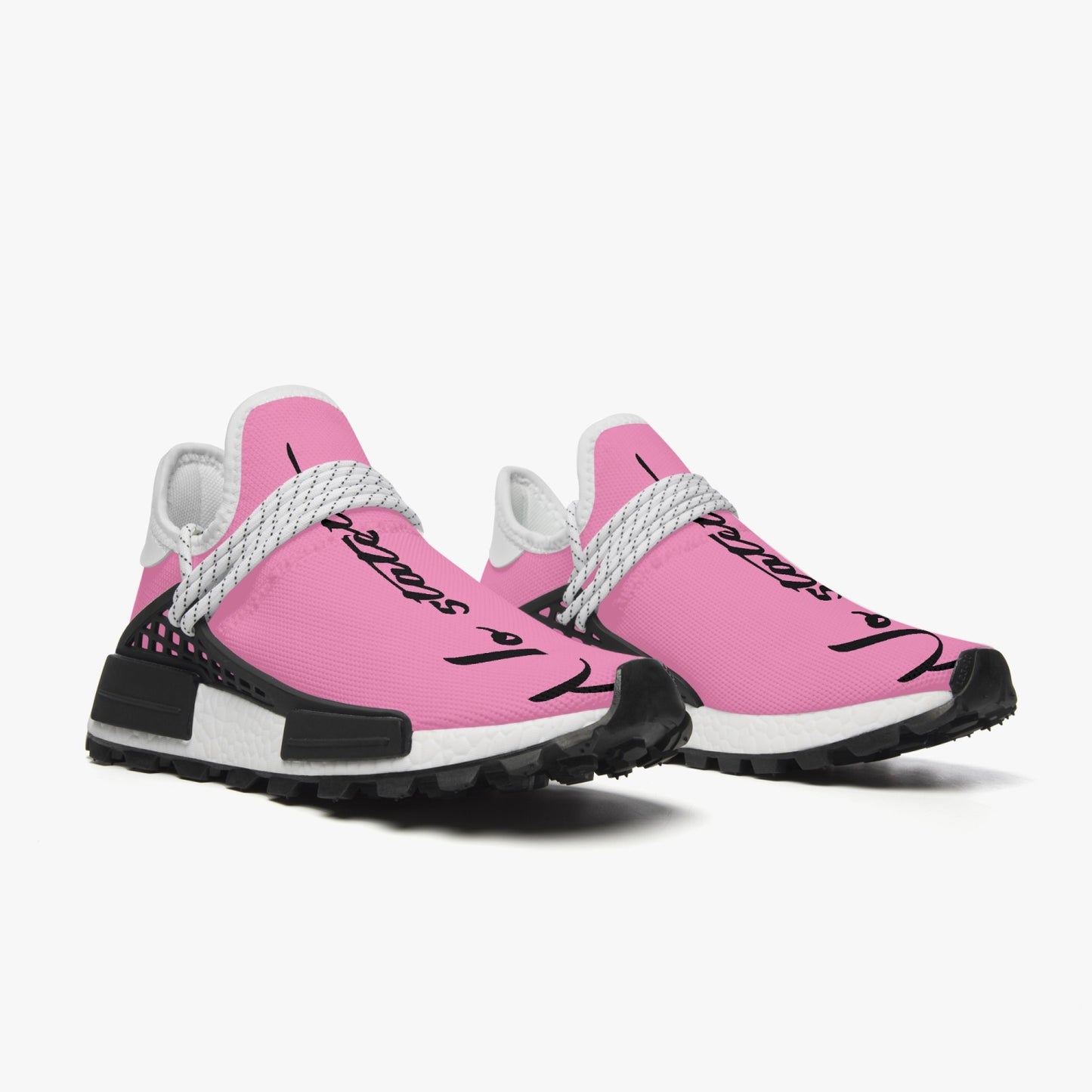 No 5tatements Women's Pink Mesh Sports Sneakers