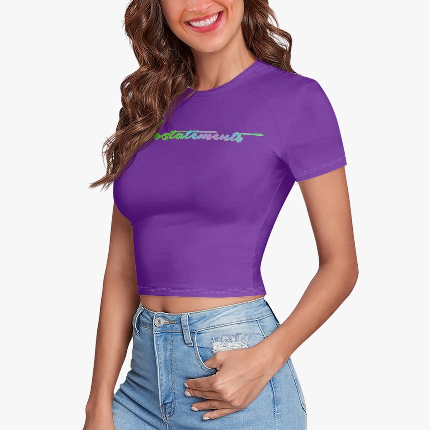 No5tatements Women's  Crop Tee