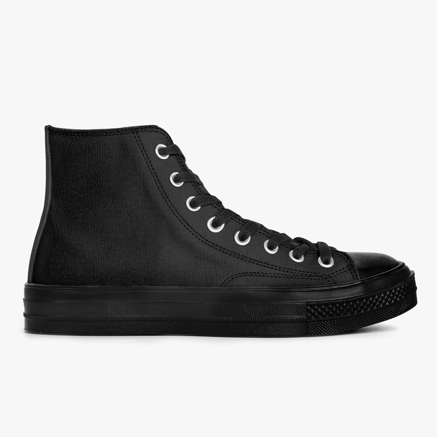 No5tatements High-Top Canvas Shoes - Black