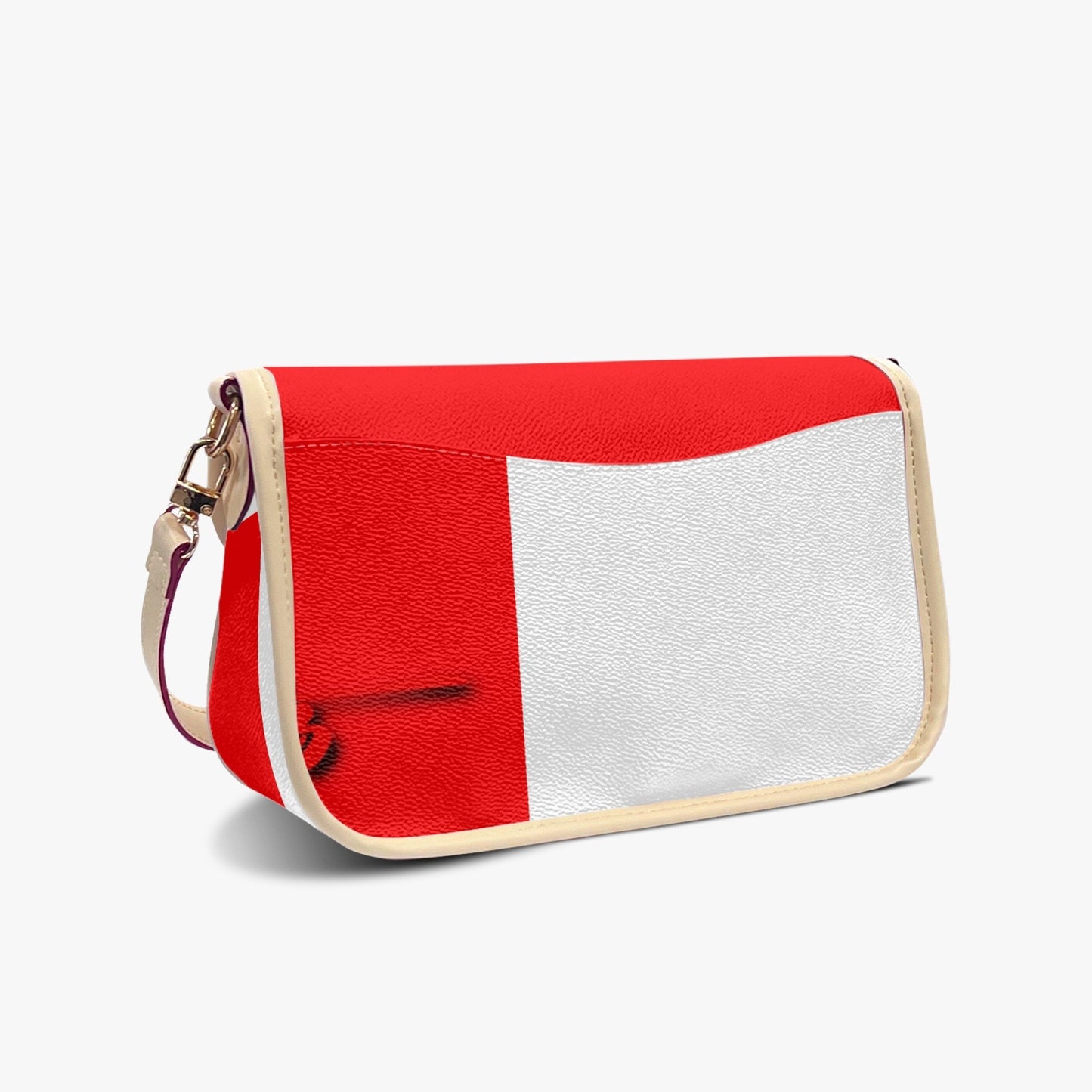 803. No 5tatement Red\White color block Underarm Bag