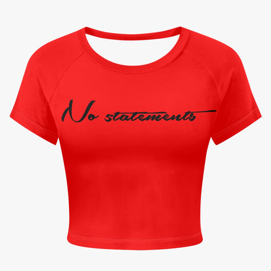 No5tatements Women'269000s Crop Tee