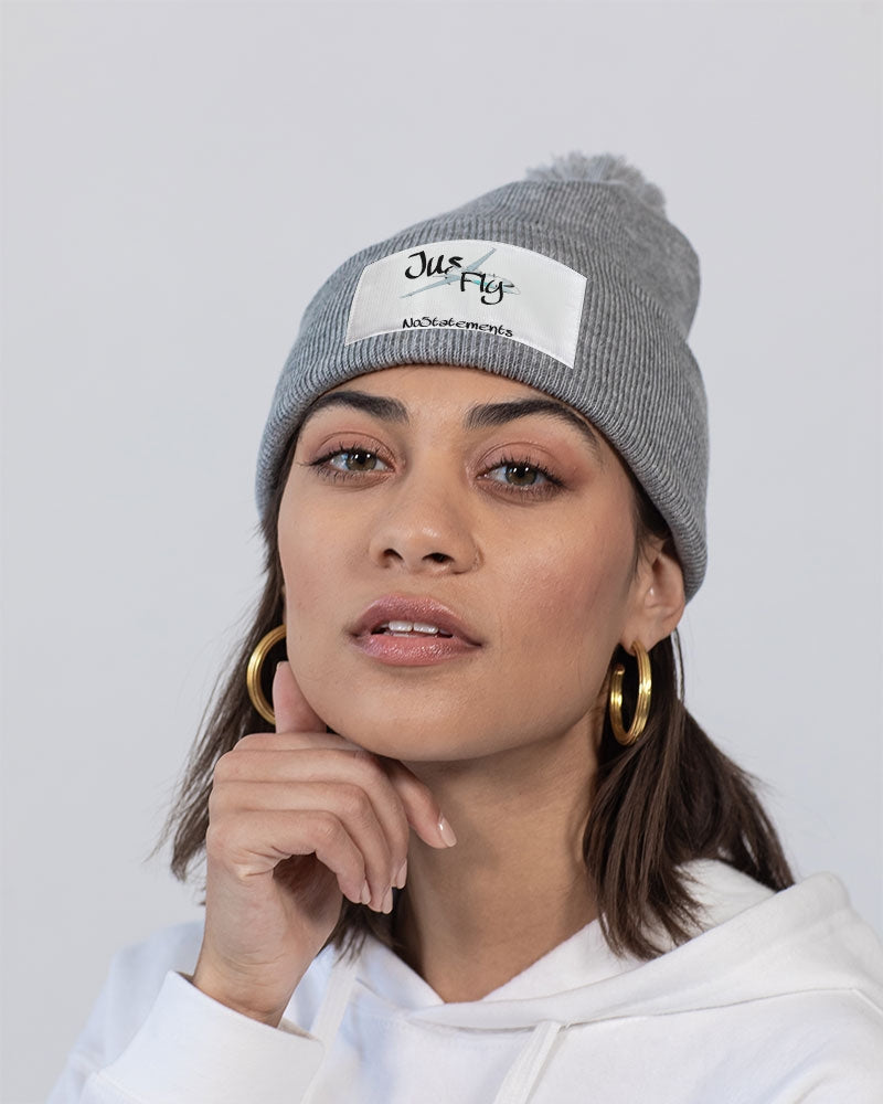 No5tatements JusFly Pom-Pom Knit Beanie | Sportsman