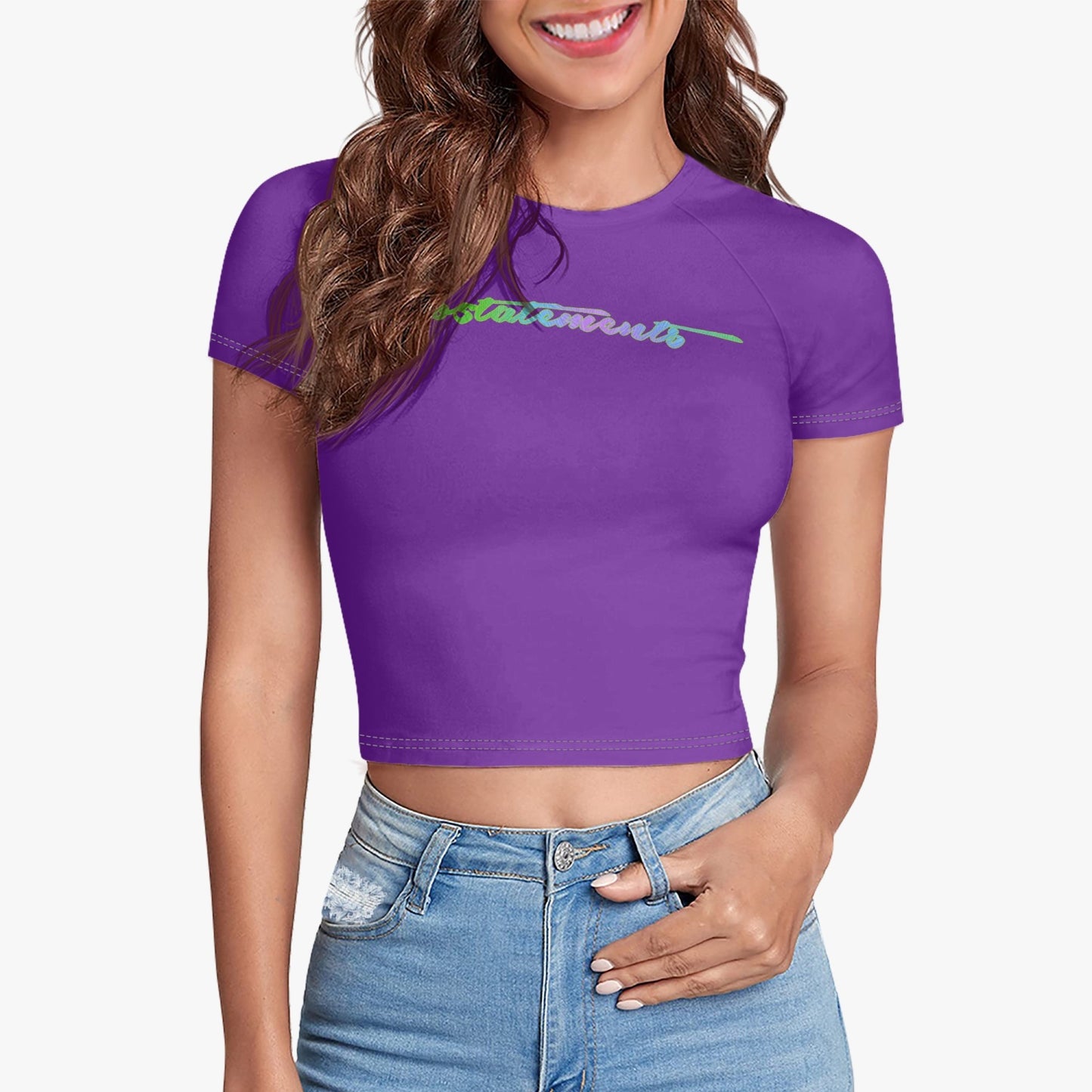 No5tatements Women's  Crop Tee