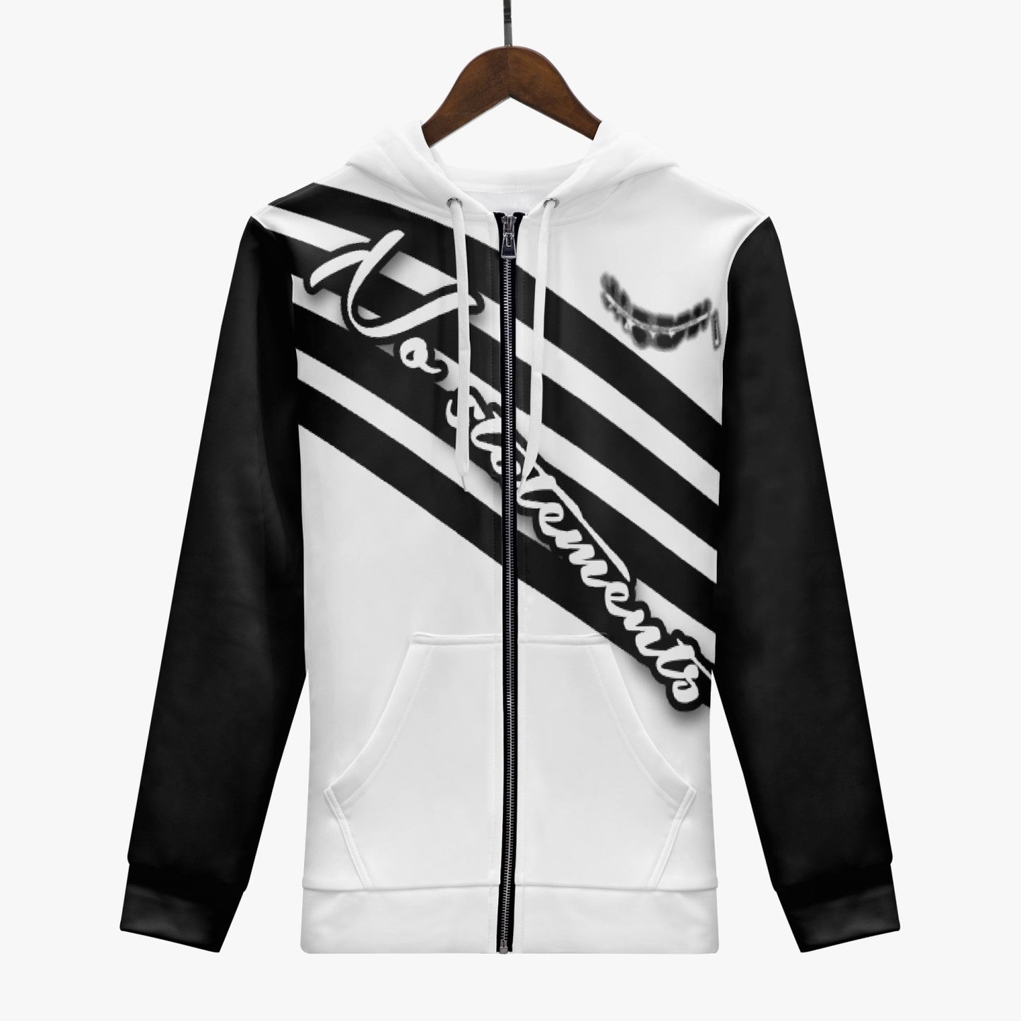 No5tatements Full Zip Up Hoodie