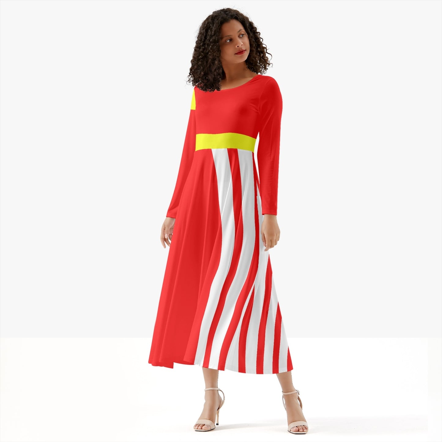 289. Women's Long-Sleeve One-piece Dress