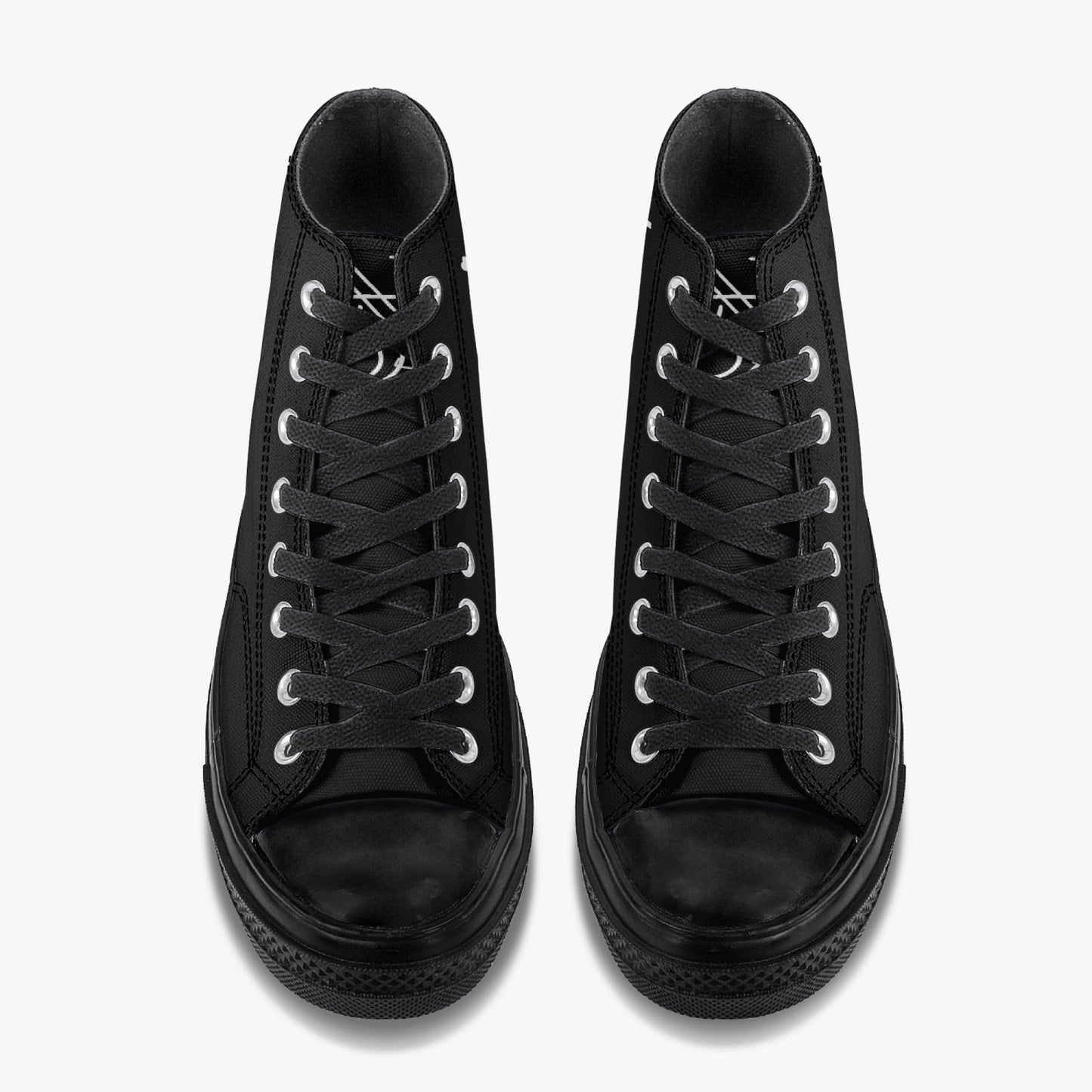 No5tatements High-Top Canvas Shoes - Black