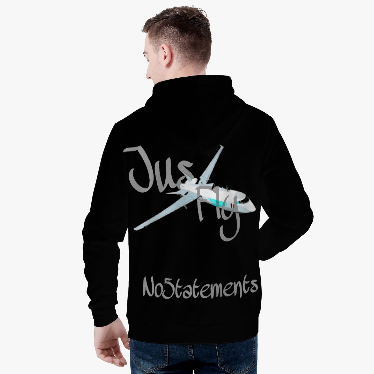 No5tatements JusFly Men's Hoodie