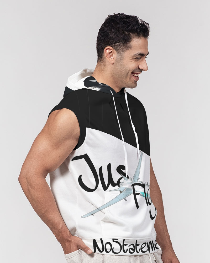 No5tatements JusFly Men's All-Over Print Heavyweight Sleeveless Hoodie