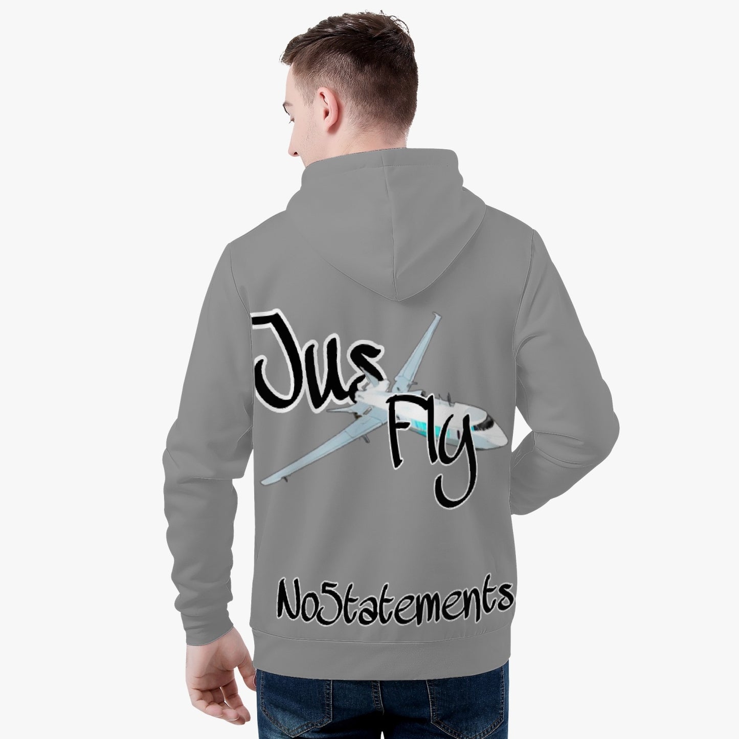 No5tatements JusFly Men's Hoodie