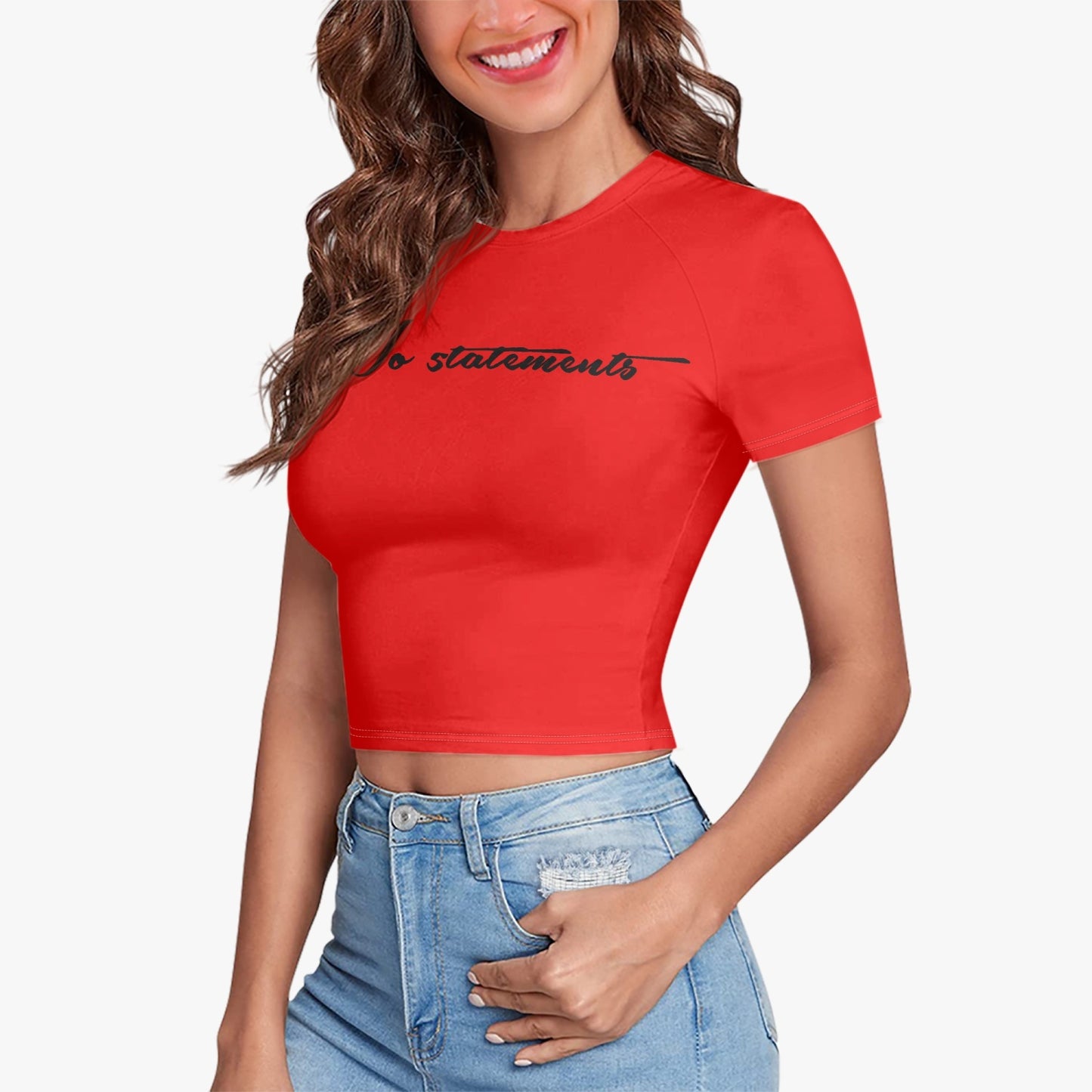 No5tatements Women'269000s Crop Tee