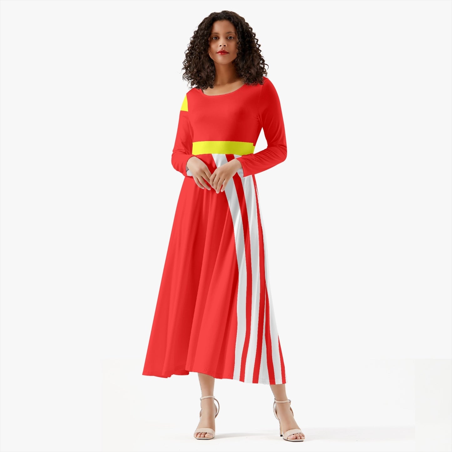 289. Women's Long-Sleeve One-piece Dress