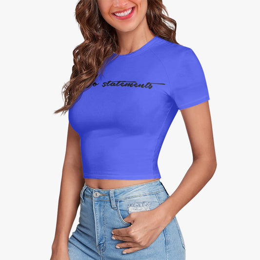 No5tatements Women's Fitted Crop Top Tee